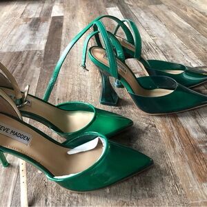 Steve Madden Emerald Green Strappy Heels